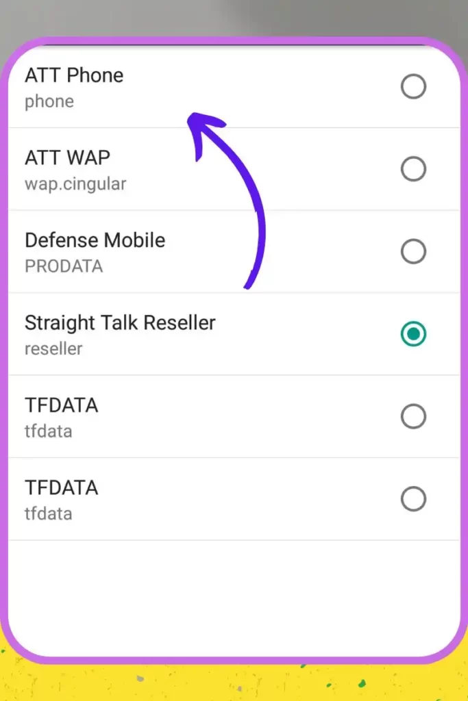 Saved AT&T on android with other multiple apns