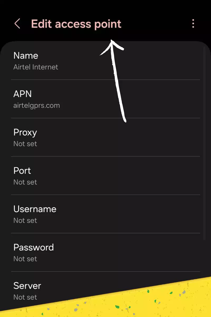 edit access point highlighted in screenshot