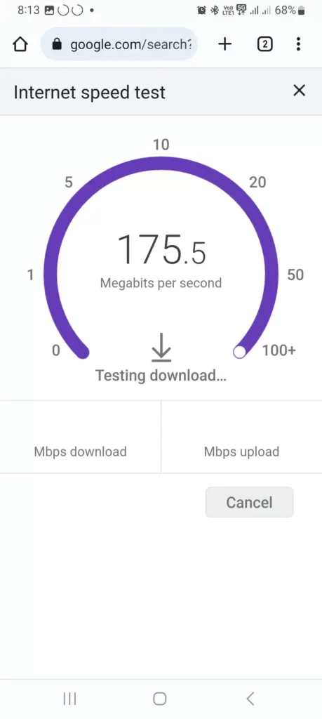 highest download speed after changing apn