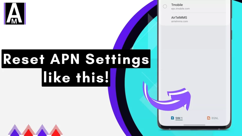 reset apn highlighted with overlay text to reset access point name