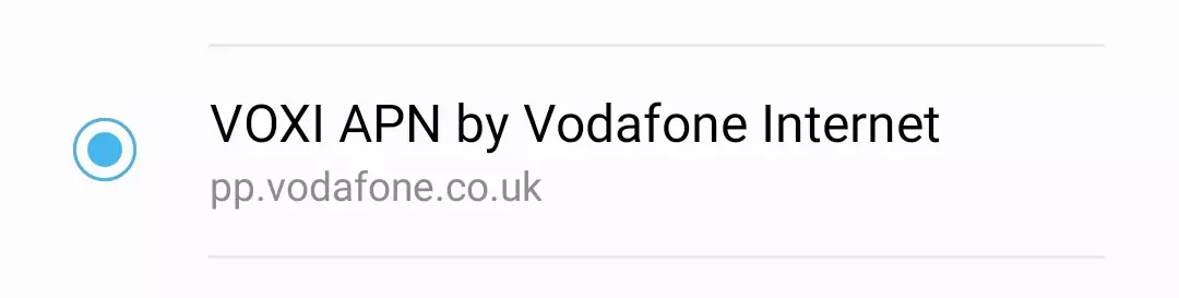 cropped voxi apn settings by vodafone internet screenshot