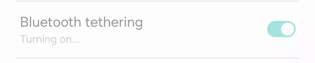 turning on bluetooth tethering