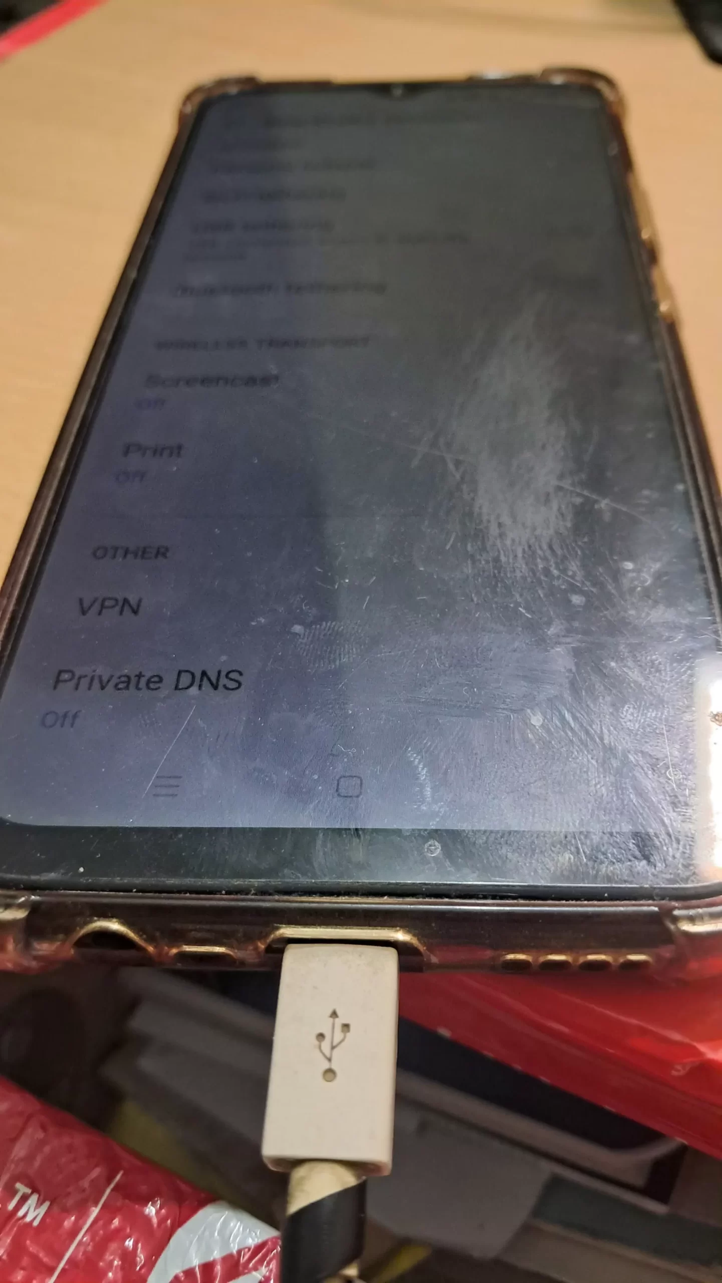 usb tethering is turned on and usb is connected to my pc