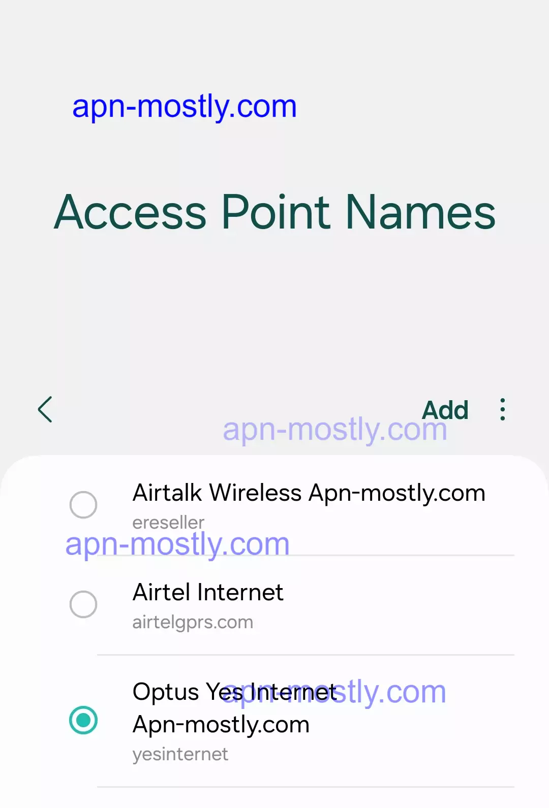 cropped apn for optus