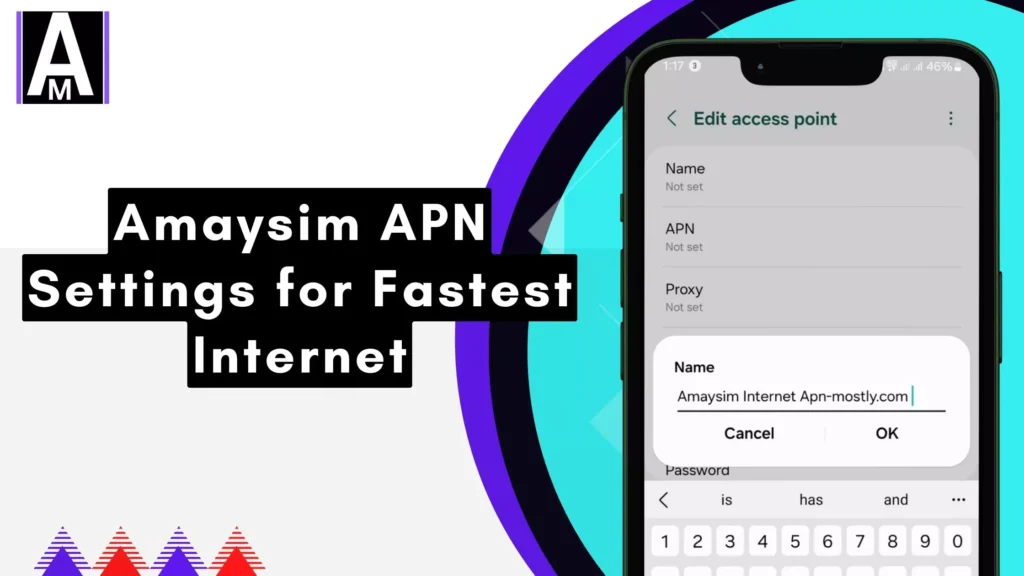 screenshot of amaysim apn with fastest internet speed with overlay text same
