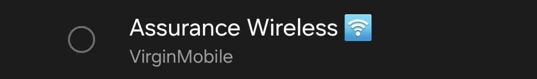 cropped screenshot of assurance wireless apn]