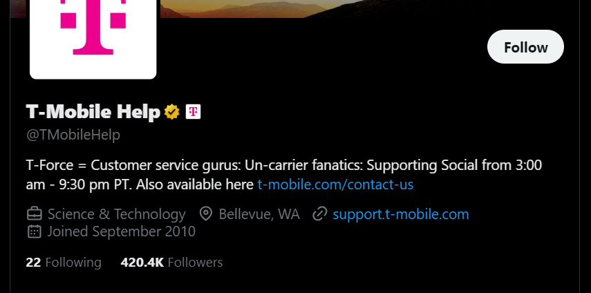 tmobile help page screenshot from Twitter