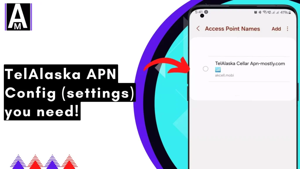 screenshot of apn telalaska with same overlay text