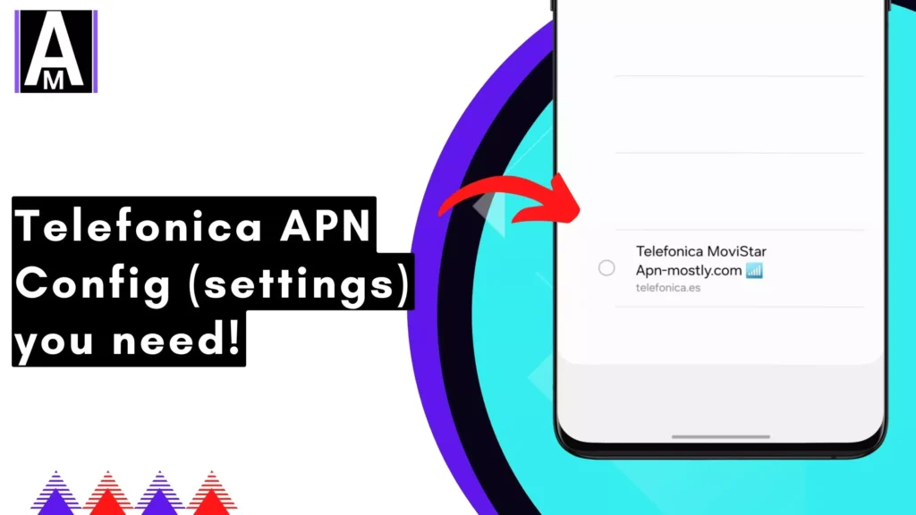 screenshot of telefonica apn with overlay text fastest