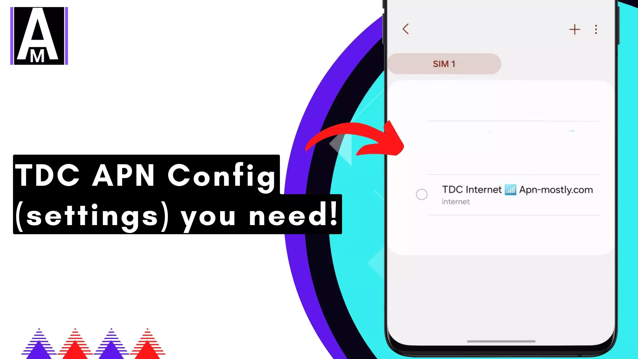 screenshot of TDC apn with same overlay text